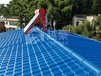 湖南湘鄉(xiāng)平改坡工程（海藍色）